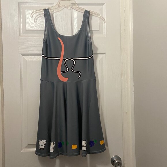 Anyone can Cook theme skater style dress.  Small NEW by Mouse Runner Design. - Picture 2 of 14